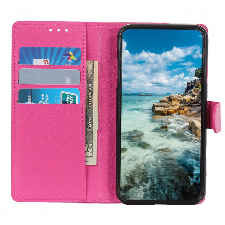 Samsung Galaxy A22 5G Custodia in similpelle tradizionale Lychee