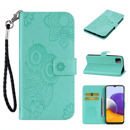 Samsung Galaxy A22 5G Custodia Mandala Owl e Cinturino