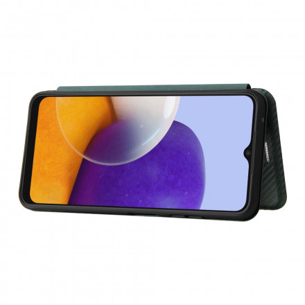 Flip Cover Samsung Galaxy A22 5G Fibra di carbonio