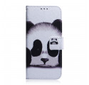 Custodia Moto G9 Plus Face di Panda