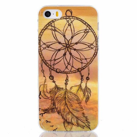 Custodia per iPhone SE/5/5S con acchiappasogni in piuma