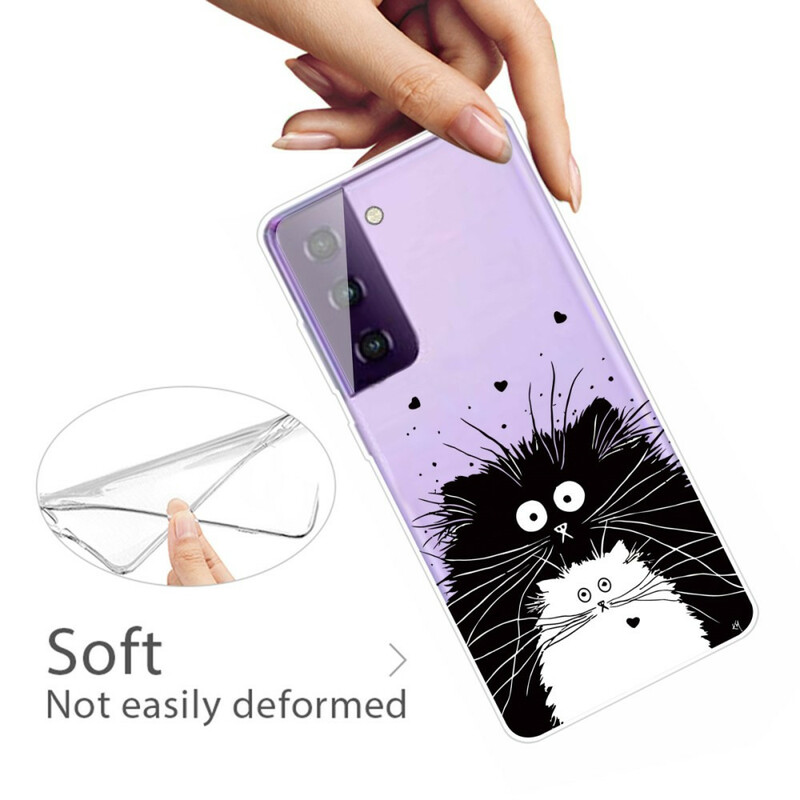 Custodia per Samsung Galaxy S21 FE Guarda i gatti