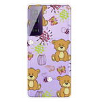 Samsung Galaxy S21 FE Bear Cover Top