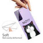 Custodia per Samsung Galaxy S21 FE Il gatto che dice no