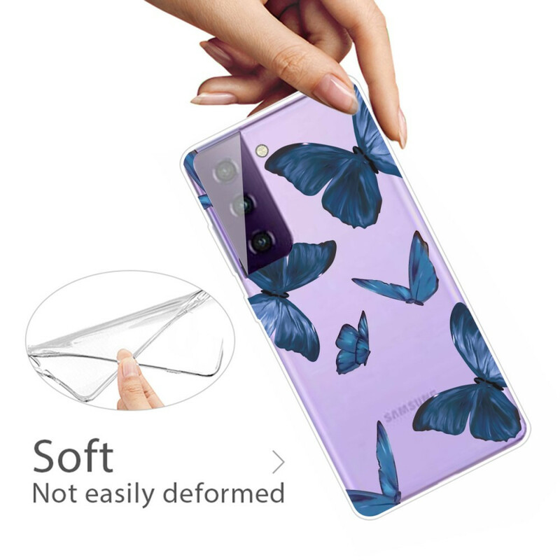 Samsung Galaxy S21 FE Custodia Farfalle selvatiche