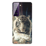 Samsung Galaxy S21 FE Custodia flessibile Tiger