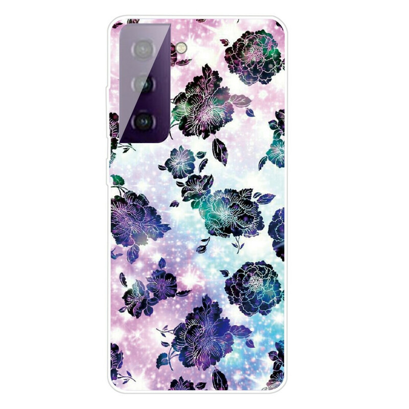 Samsung Galaxy S21 Custodia FE Graphic Flowers