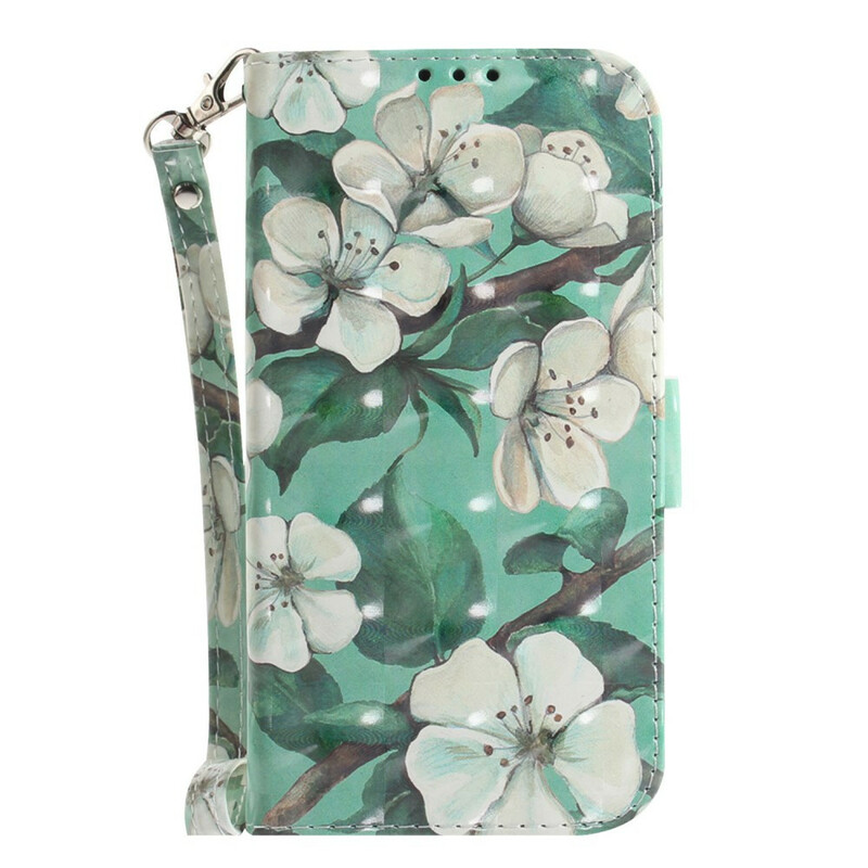 Samsung Galaxy S21 FE Cinturino Fiore Custodia