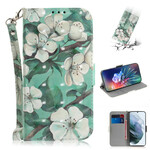 Samsung Galaxy S21 FE Cinturino Fiore Custodia