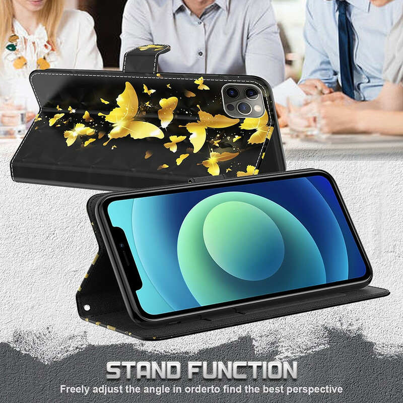Samsung Galaxy S21 FE Custodia Farfalle gialle
