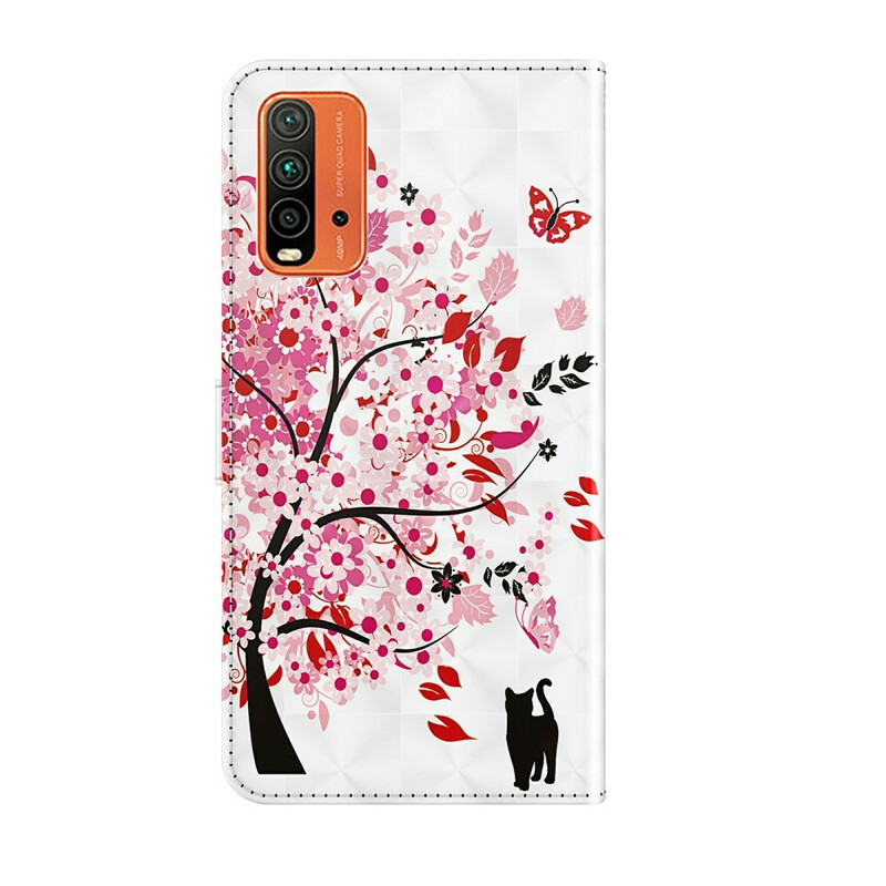 Xiaomi Redmi 9T / Note 9 Custodia Rosa Albero