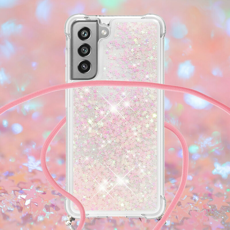 Custodia per Samsung Galaxy S21 FE Glitter & String