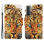 Custodia Samsung Galaxy S21 FE Tiger con cinturino