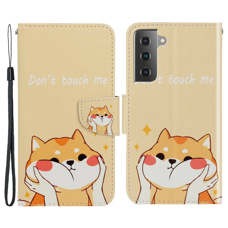 Samsung Galaxy S21 Custodia FE Cat Don't Touch Me con cordino