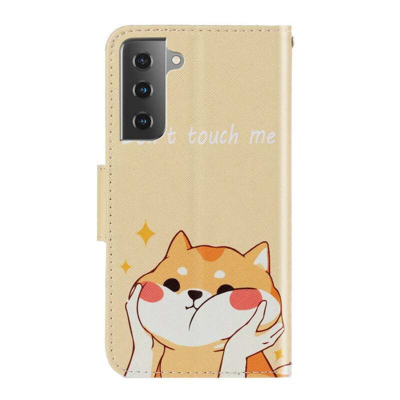 Samsung Galaxy S21 Custodia FE Cat Don't Touch Me con cordino