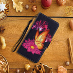 Custodia per Samsung Galaxy S21 FE Butterfly e Lotus
