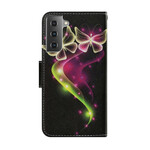 Samsung Galaxy S21 FE Custodia Farfalle magiche
