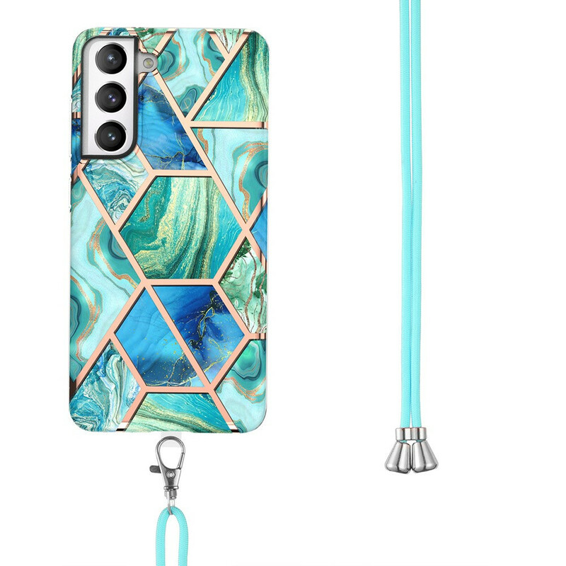 Samsung Galaxy S21 FE Marble String Case Premium