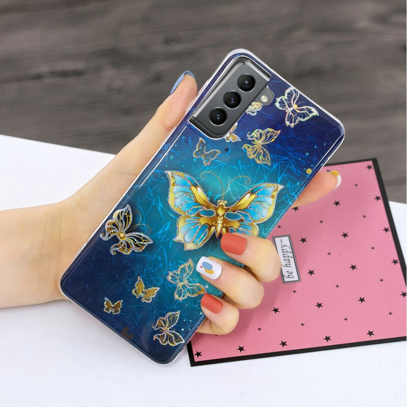 Custodia Samsung Galaxy S21 FE Butterfly Design