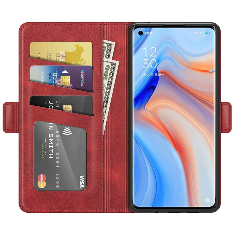 Custodia Oppo Find X3 Neo Double Flap Classic