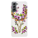 Samsung Galaxy S21 FE Custodia Floral Elk Fluorescente