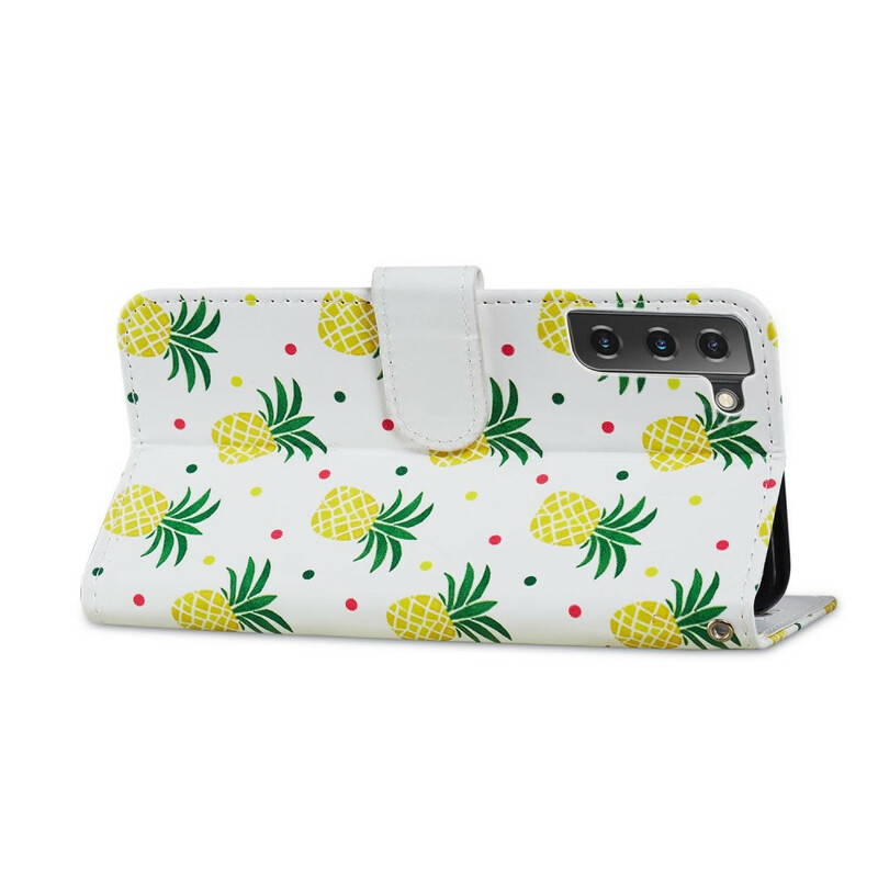 Samsung Galaxy S21 FE Custodia Multiple Pineapples