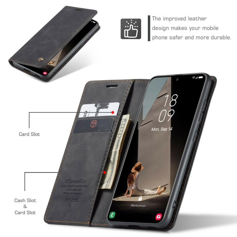 Flip Cover Samsung Galaxy S21 FE CASEME Similpelle