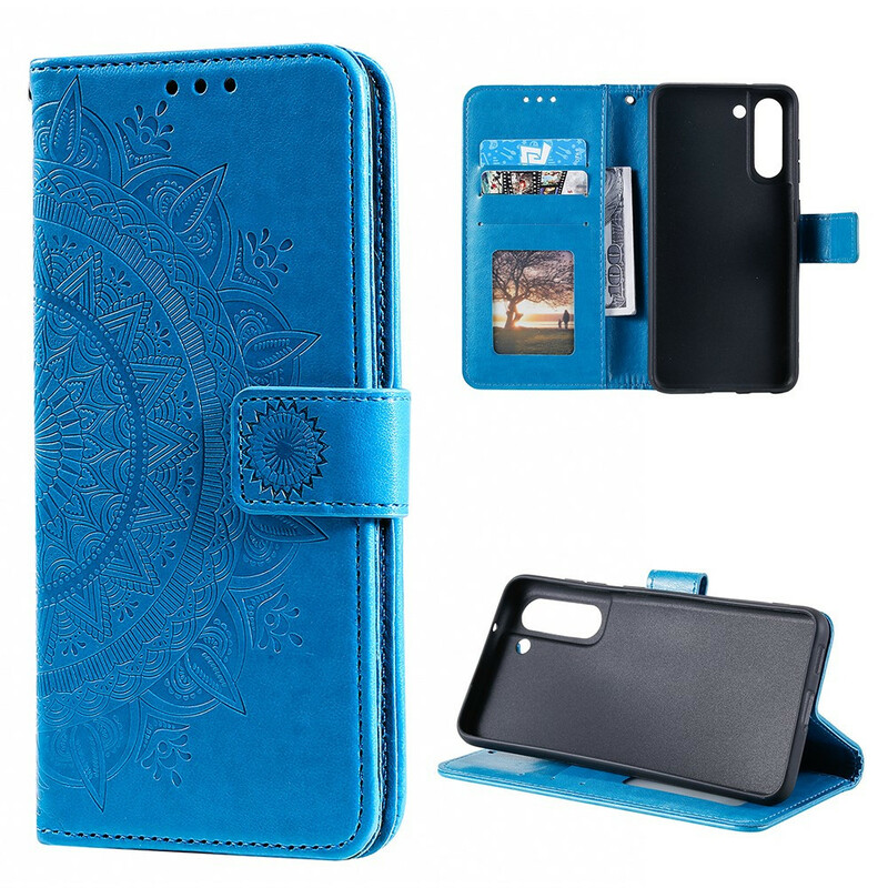Samsung Galaxy S21 FE Custodia Mandala Sun Samsung Galaxy S21 FE Custodia Mandala Sun