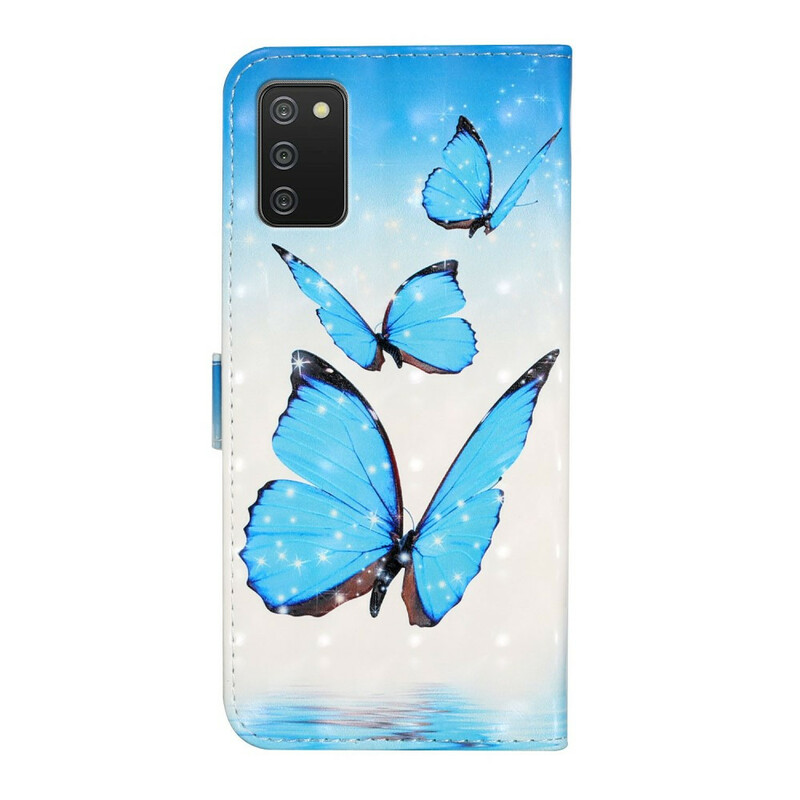 Custodia per Samsung Galaxy A02s Volo di farfalle