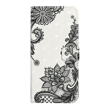 Samsung Galaxy A02s Cover in pizzo con cinturino rimovibile