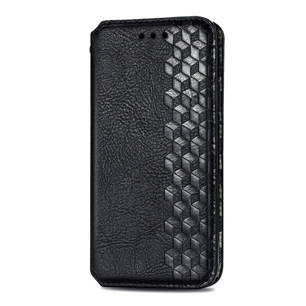 Flip Cover Samsung Galaxy S21 FE effetto pelle texture diamante