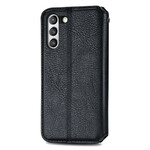 Flip Cover Samsung Galaxy S21 FE effetto pelle texture diamante