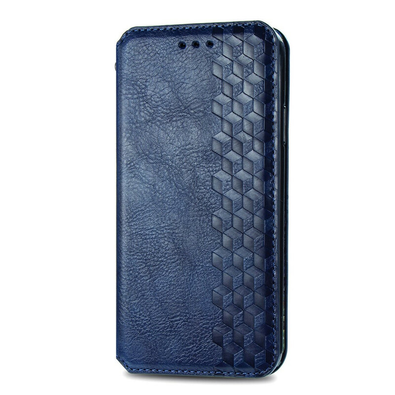 Flip Cover Samsung Galaxy S21 FE effetto pelle texture diamante