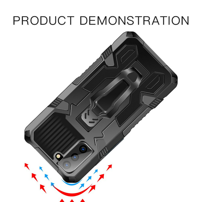 Custodia per Samsung Galaxy S21 FE Robot con clip da cintura