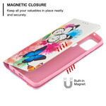 Flip Cover Samsung Galaxy A21s Farfalle Colorate