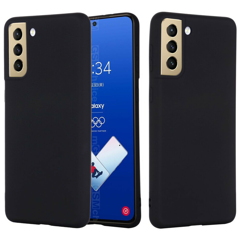Custodia in silicone liquido per Samsung Galaxy S21 FE con cinturino