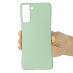 Custodia in silicone liquido per Samsung Galaxy S21 FE con cinturino
