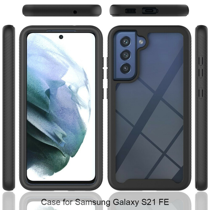 Samsung Galaxy S21 FE Custodia Design ibrido Bordi in silicone