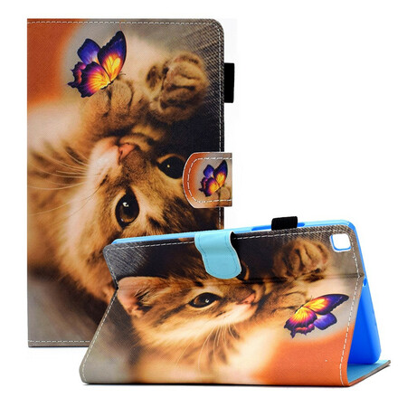 Custodia per Samsung Galaxy Tab A7 Lite Il mio gattino e la farfalla