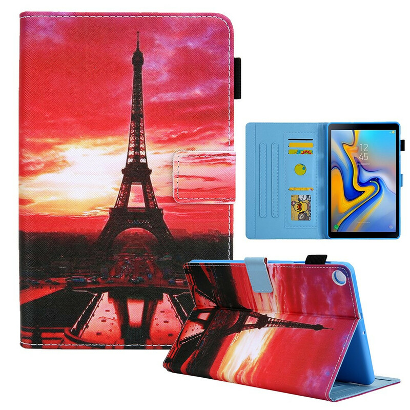 Custodia per Samsung Galaxy Tab A7 Lite Sunset Eiffel Tower