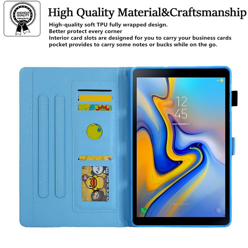 Samsung Galaxy Tab A7 Lite Custodia Marble Geometry Design