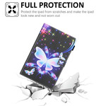 Samsung Galaxy Tab A7 Lite Custodia Butterfly Stars