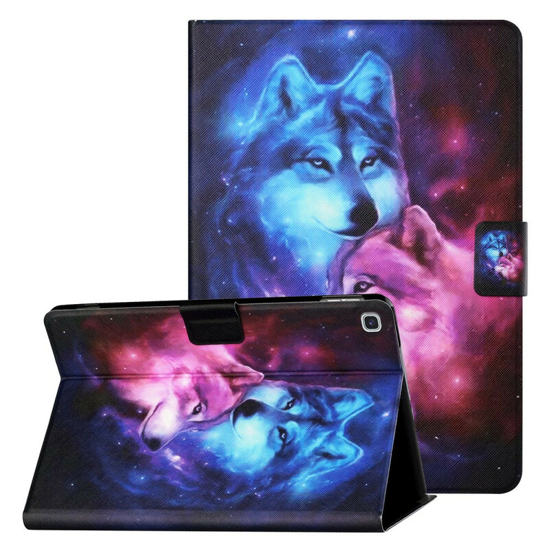 Samsung Galaxy Tab A7 Lite Custodia Wolf Wars