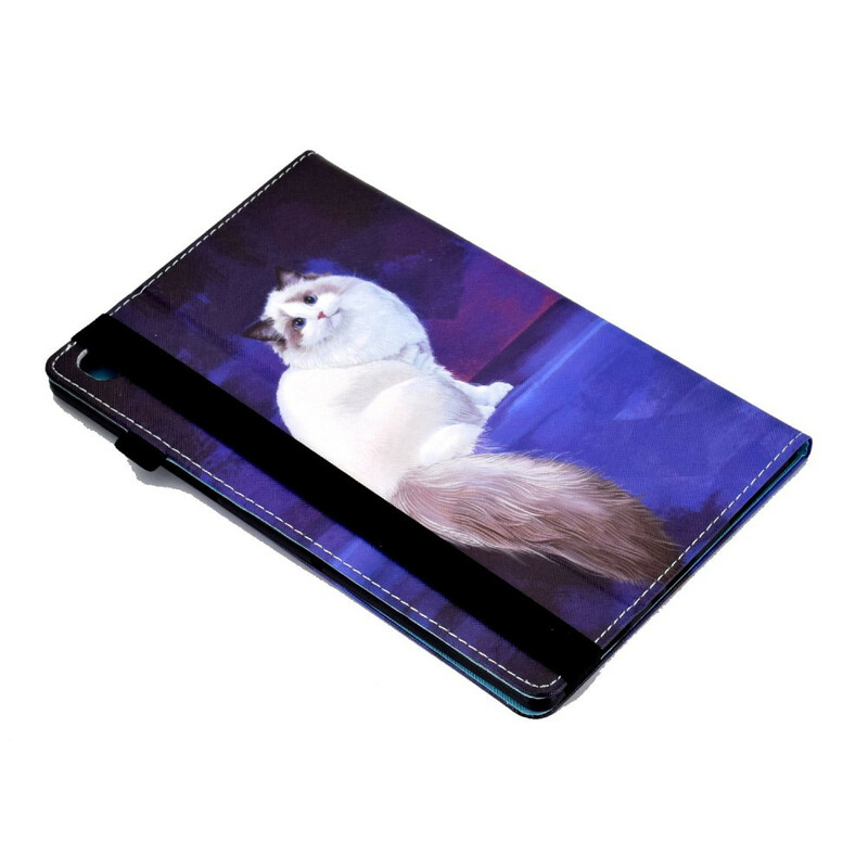 Samsung Galaxy Tab A7 Lite Cat Case Bianco