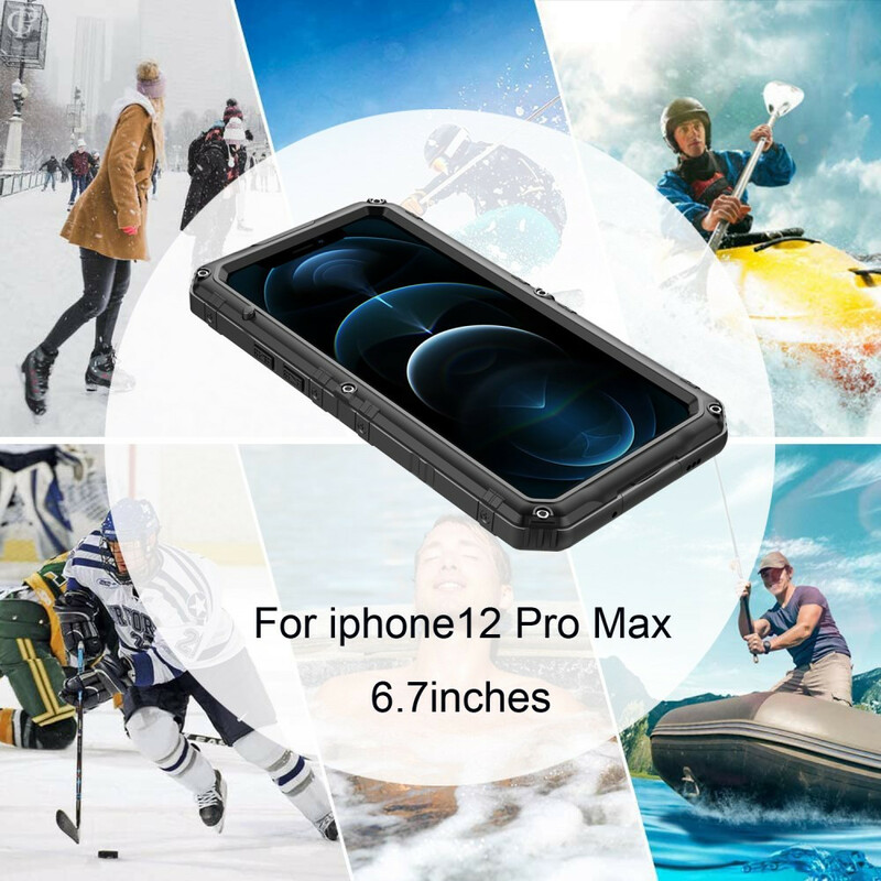Custodia impermeabile in metallo super resistente per iPhone 12 Pro Max