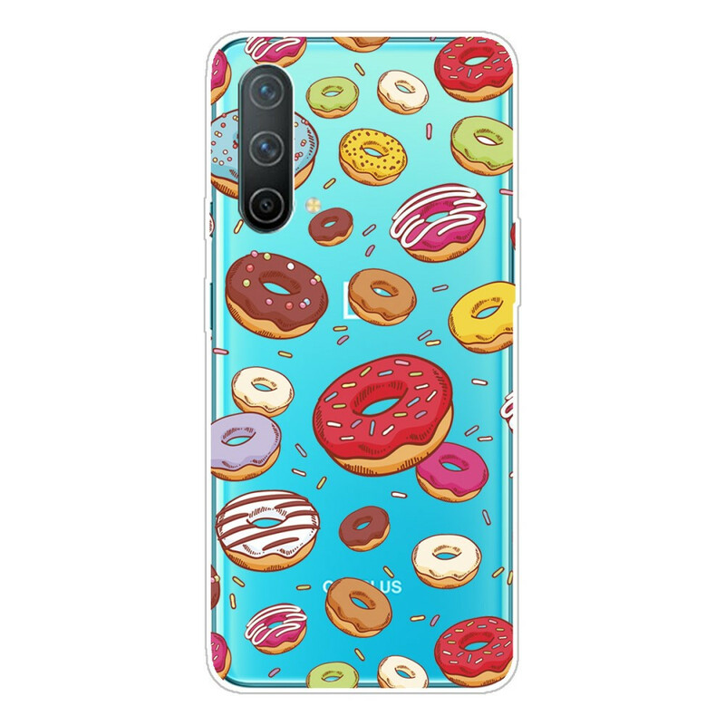OnePlus North CE 5G Custodia Love Donuts