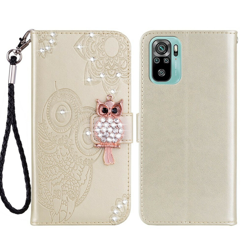 Xiaomi Redmi Note 10 / Note 10s Custodia Mandala Owl e Charm