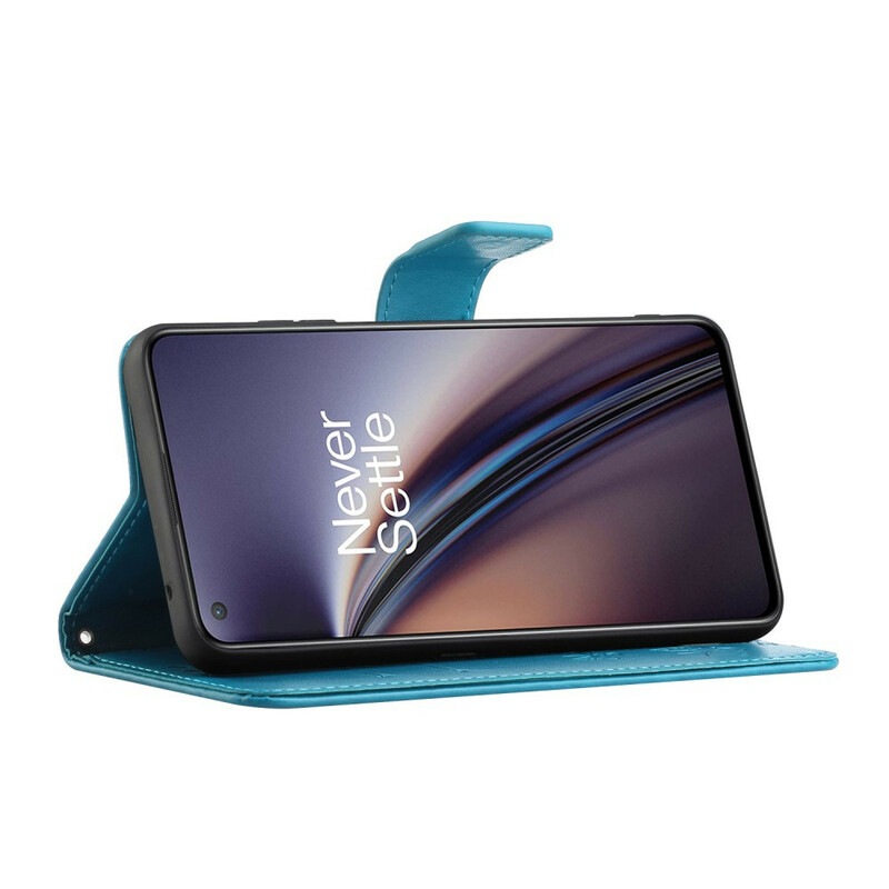 OnePlus North CE 5G Farfalle e Fiori Custodia con cinturino OnePlus North CE 5G Farfalle e Fiori Custodia con cinturino