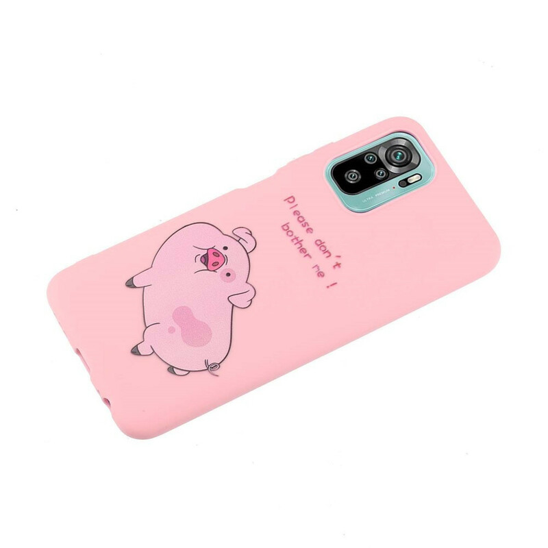 Xiaomi Redmi Note 10 / Note 10s Custodia Pig con cinturino Kiss