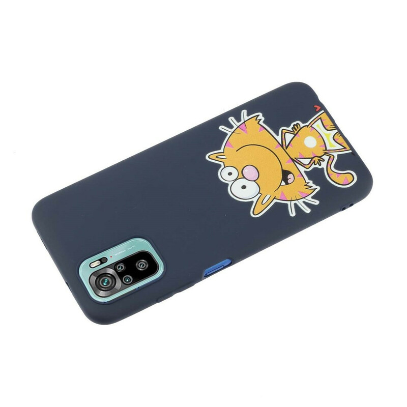 Xiaomi Redmi Note 10 / Note 10s Custodia Cat con cinturino Kiss